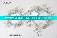 Christmas Candle Ring--Acrylic Bead