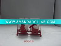 christmas metal candle holder