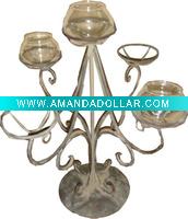 metal wire candle holder