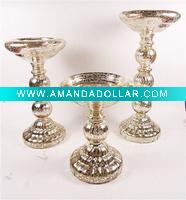 Wholesale Glass christmas home decoration candle holder