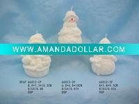 snowman candle