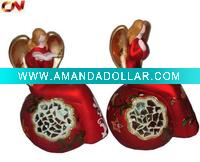 Wholesale Lovely ceramic Christmas hanging candle holder(CN09737)
