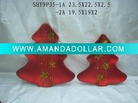 ceramic Christmas tree shape candle holder Decoration