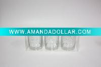 Wholesale 3-piece glass candle set&Christmas candle holder