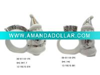 Wholesale Electroplating santa porcelain napkin ring