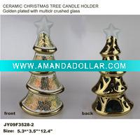 ceramic christmas tree candle holder