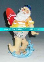 resin santas