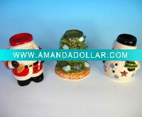 Christmas ceramic candle stand