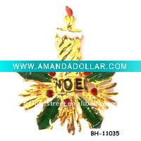 Wholesale women's fashion jewelry alloy christmas tree brooch