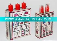 candle holder with book box stand