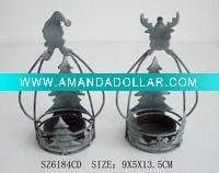 Iron candle holder