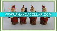 Wholesale 2011 Christmas frigurine santa claus Hold the tree