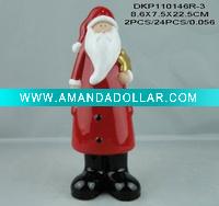 Wholesale Ceramic glaze Santa Claus christmas gift 2011 the latest design Environmental