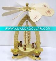 Wholesale Christmas candle holder & wooden pyramid decoration