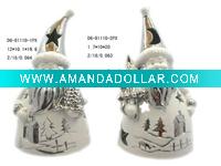 Wholesale Electroplating santa christmas tealight holder