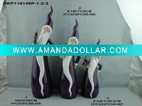 Wholesale Ceramic glaze Santa Claus christmas tree gift 2011 the latest design Environmental