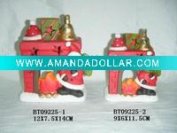 ceramic christmas house candle holder