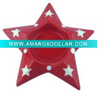 Wholesale ceramic christmas tealight candle holder