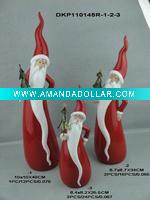 Wholesale Ceramic glaze Santa Claus christmas tree gift 2011 the latest design Environmental