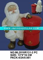 Wholesale christmas santa claus in polyresin for gift or ornament