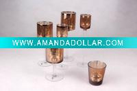 Wholesale christmas glass candle holder
