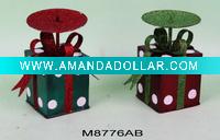 Wholesale christmas gift christmas decoration metal gift metal craft metal christmas candle holder