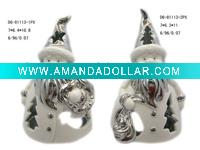 Wholesale Christmas ceramic santa tealight holder