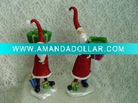 Wholesale christmas santa with candle holder