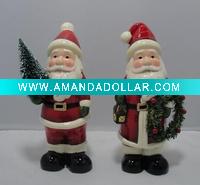Ceramic Christmas Gift santa with tree