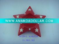 Wholesale Ceramic christmas candle holder decoration