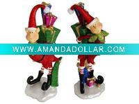 christmas santa candleholder