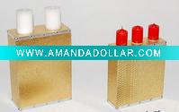 Wholesale wooden box with candle holder