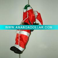 climbing santa claus with rope