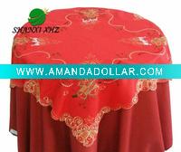 Christmas candle table cloth
