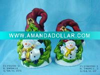 Wholesale Ceramic christmas with santa figurine for decoration and gift and home and garden
