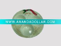Wholesale Candy Plate Santa Ceram