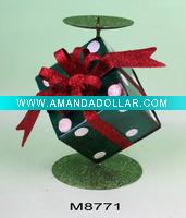 Wholesale christmas gift christmas decoration metal gift metal craft metal christmas candle holder
