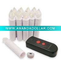 Wholesale infrared remote control led christmas candle(CE&ROHS prove)