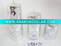 christmas metallic shining candle