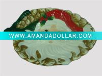 Ceramic Santa Claus Plate