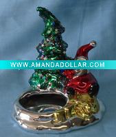 Wholesale ceramic X'mas candle holder, christmas tealight holder, christmas decoration