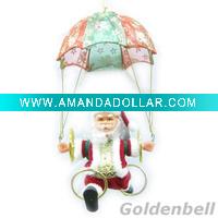 6'' santa claus playing parachute