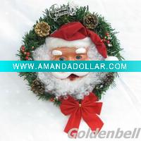 Wholesale 6''garland santa claus head