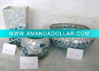 Glass Mosaic Candle Holder