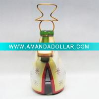 snowman candle holder