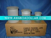 Wholesale Frost Glass Candle holder /Apothecary Jar