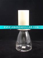 Wholesale Clear glass candle holder / vase with high quality and preferential price