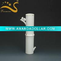Bamboo design porcelain vase