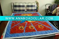 Wholesale 100%polyester printed kids cartoon quilt set