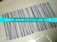 Wholesale color strip sweet cotton cloth rug